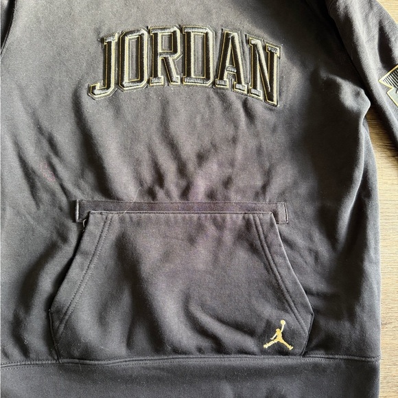 Jordan Bkack Gray Hoodie for Men - Picture 3 of 4